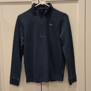 Vineyard Vines Boy’s Navy 1/4 zip navy L